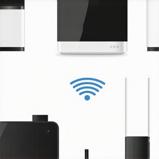 A comprehensive smart home setup with maintenance tools and devices.