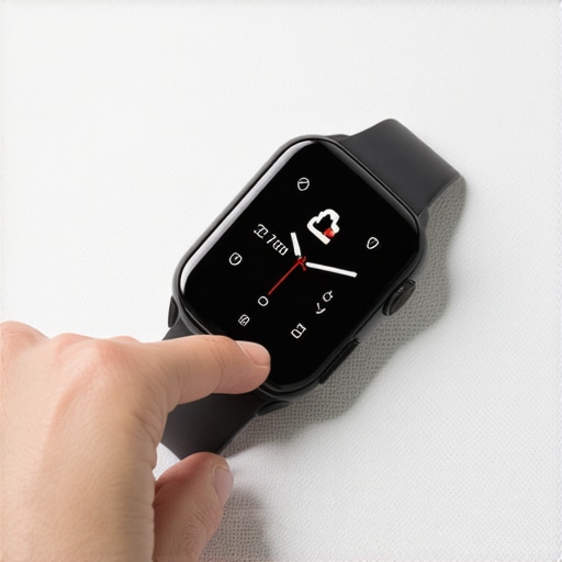 Person customizing tracker settings to extend battery life