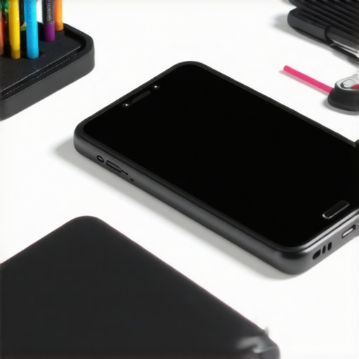 A portable power bank and maintenance tools for smart devices on a desk