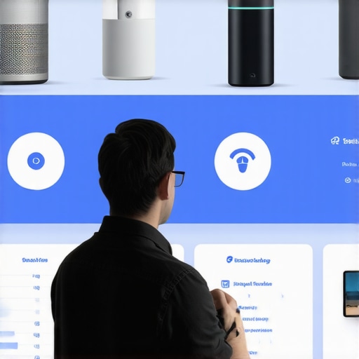Person reviewing and managing smart home devices on a control panel
