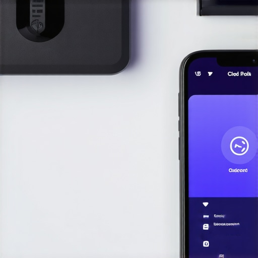 A smartphone showing a smart device management app with network monitoring interface
