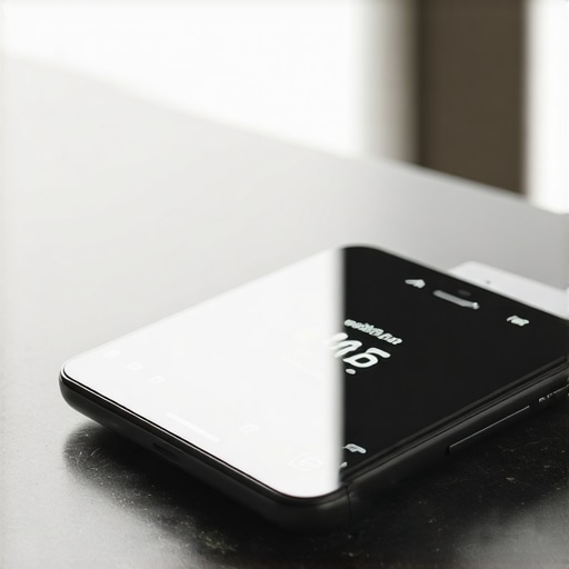 A detailed image showing a modern smart kitchen scale linked to a smartphone app, illustrating seamless integration in a kitchen setting.