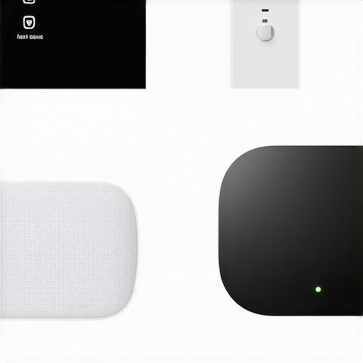 Smart display with gesture controls and connected smart devices in a living room.